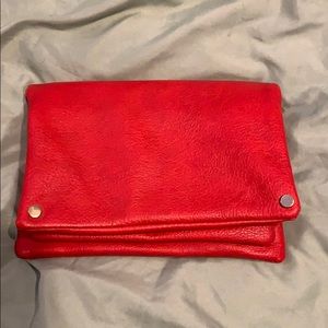 Beautiful red leather purse